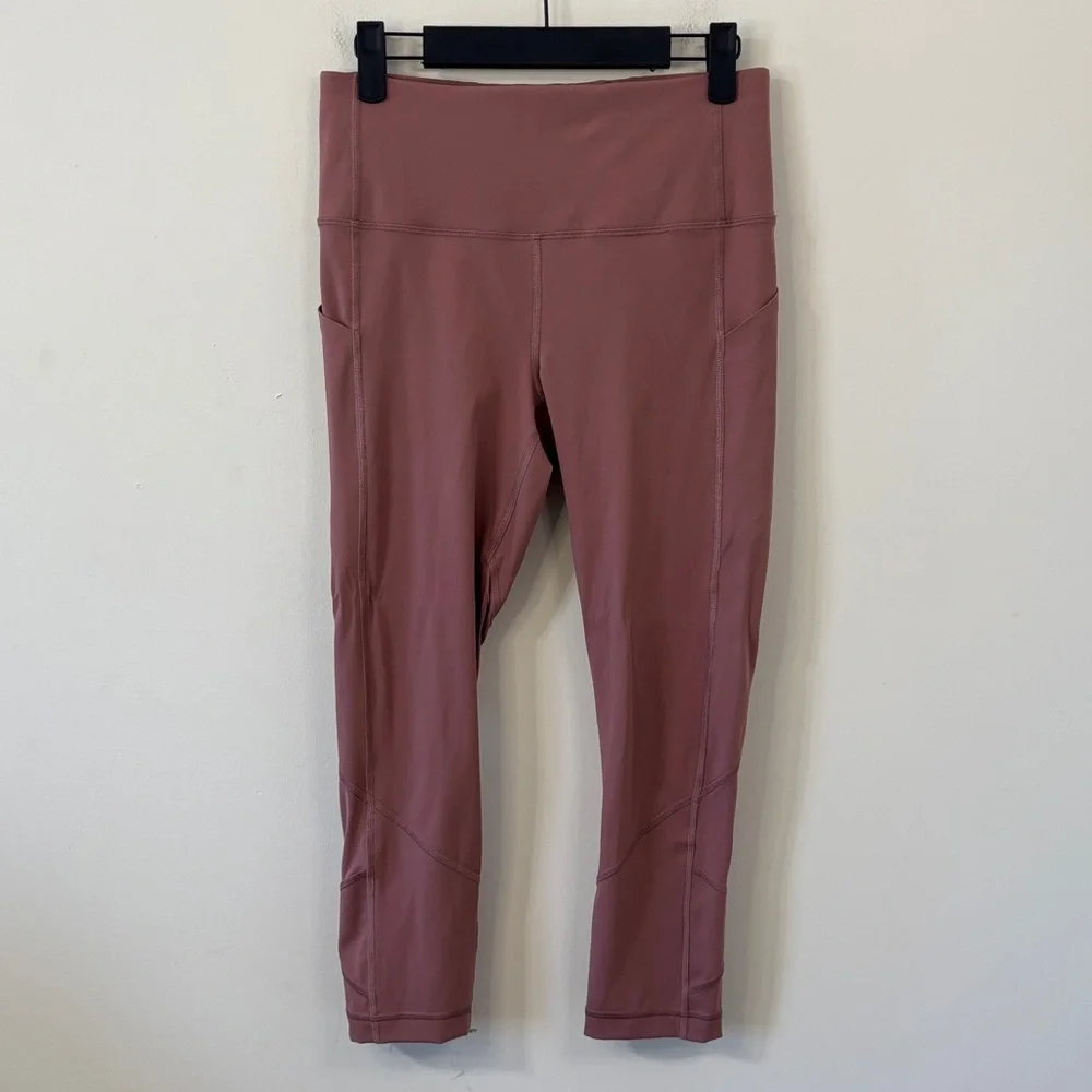 Lululemon Pace Rival High-Rise Crop 22” Leggings Spiced Chai Size 6 - Picture 2 of 10